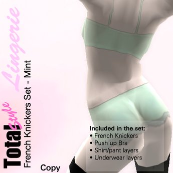 Second Life Marketplace - TS - French Knickers set mint